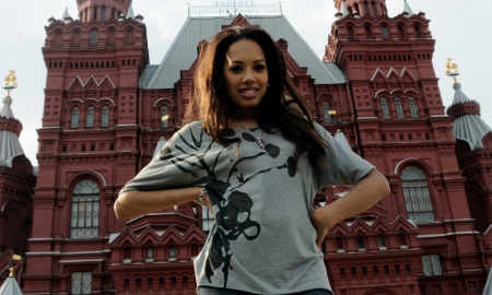 Jade Ewen in Moscow