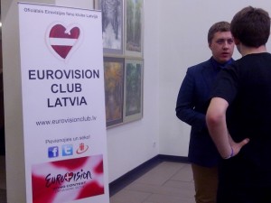 In action meeting with the President of Eurovision Club Latvia
