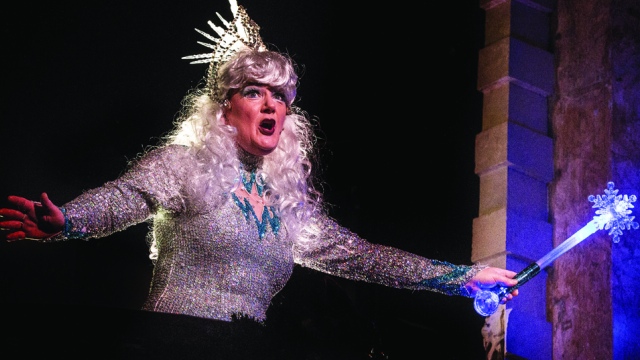 Nicki French as the Ice Queen (image: New Theatre Royal, Portsmouth)