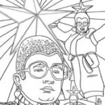 Eurovision Colouring Book artwork (image: Kev F Sutherland)