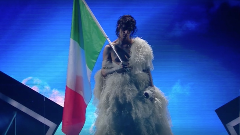 Achille Lauro performs''Il Quadro Punk Rock’, (RAI / Sanremo 2021)