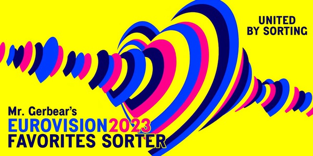 Mr Gerbear's Eurovision Sorter Promo Postcard for 2023 (Mr Gerbear / BBC)