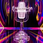 Eurovision Trophy and Stage, 2023 (Credit: EBU/Corinne Cumming)
