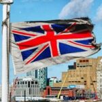 Union Flag in Liverpool Docks (cc)