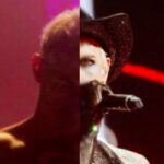 The two sides of Achille Lauro (photos: YouTube / EBU)