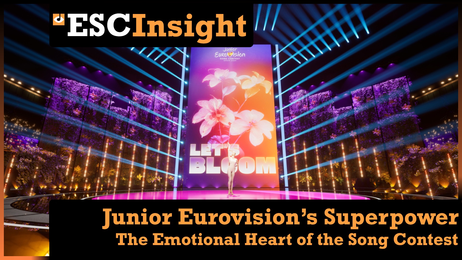 ESC Insight Let’s bloom, Junior Eurovision 2024 artwork (EBU/RTVE)